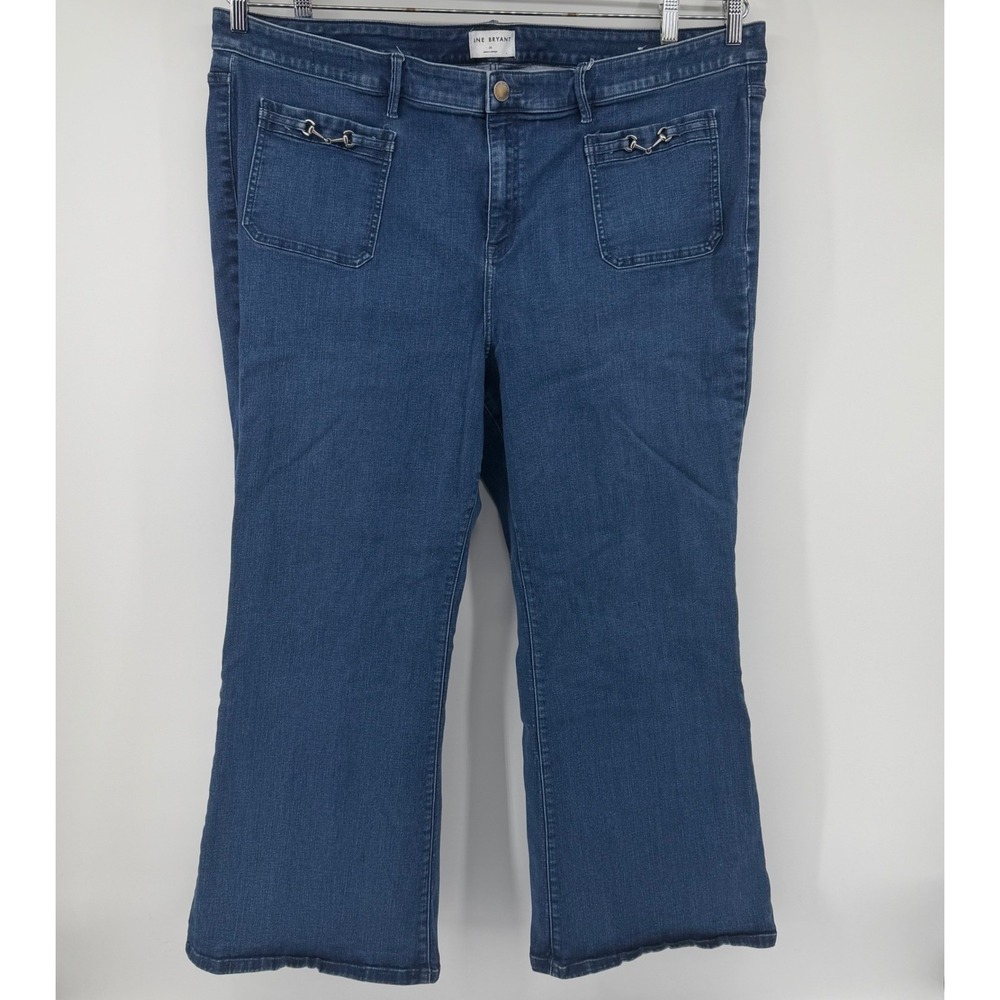 Lane Bryant Women's Jeans Blue Bootcut Flare Denim Size 28 Medium Wash
